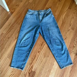 Ag Adriano Goldschmied Blue Flare Wide Leg Jeans